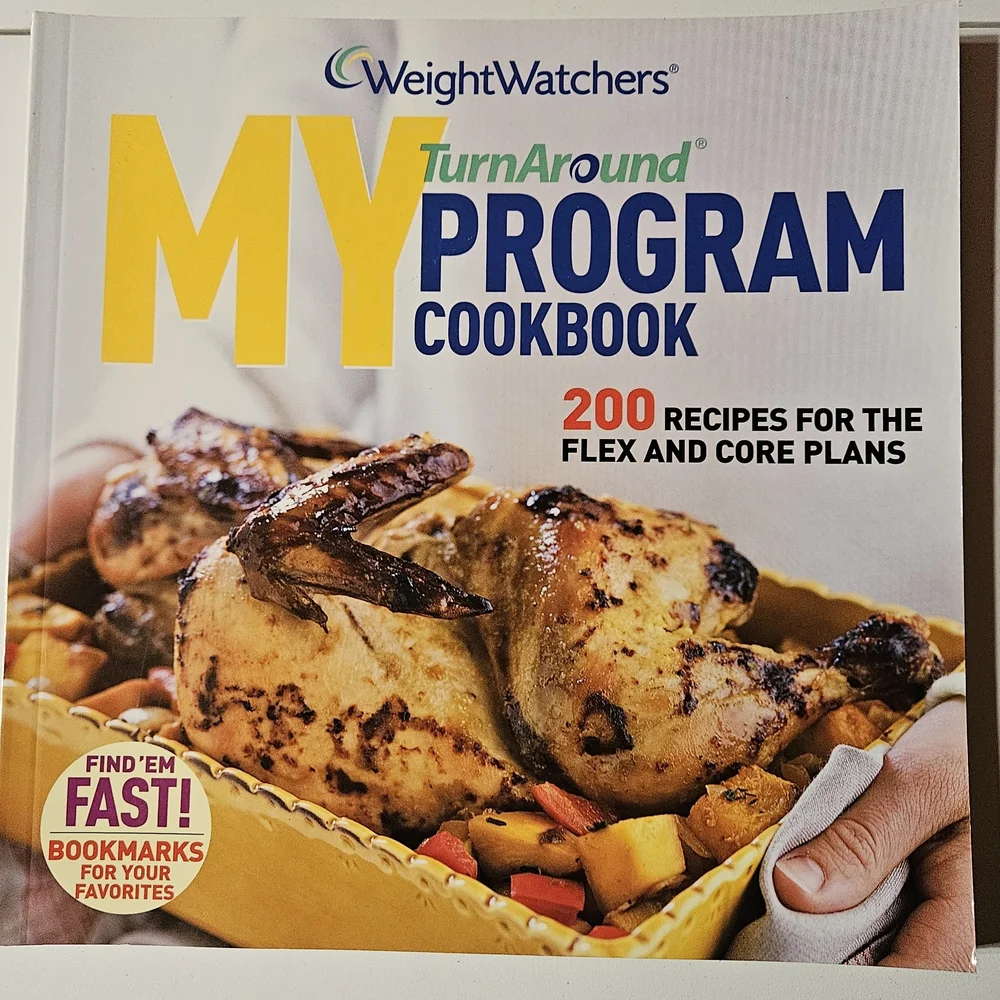 Weight Watchers My Turnaround Program Cookbook with Yellow and Blue Accents